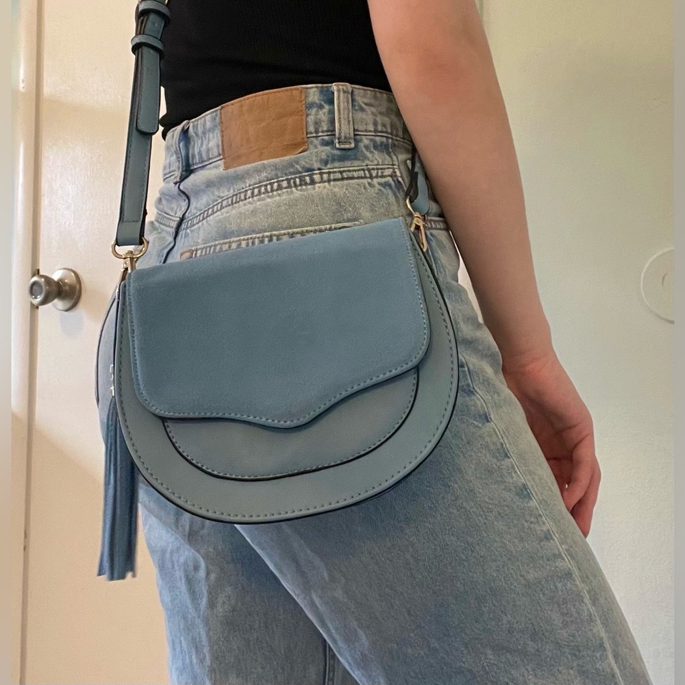 Moda Luxe Suede Crossbody Purse